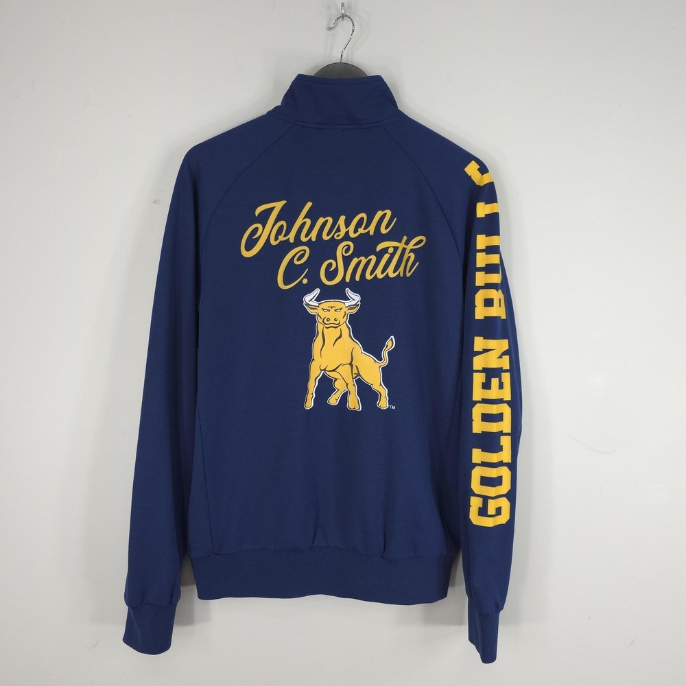 Johnson C. Smith Golden Bulls Jacket Mens Large NCAA BigBoy HeadGear Full Zip